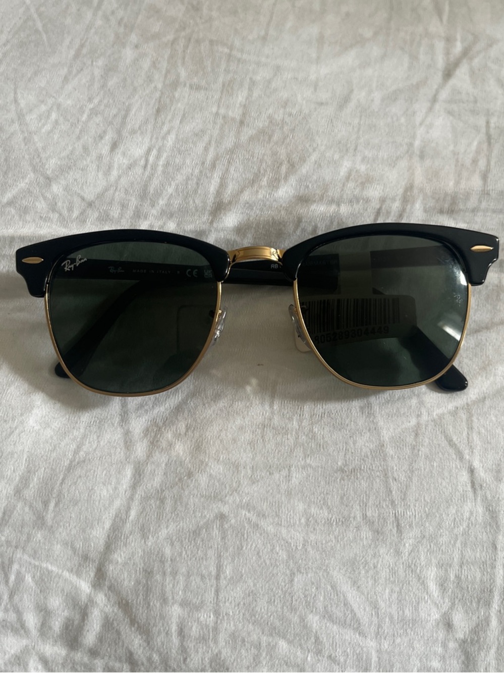 Ray-Ban Clubmaster Black and Gold Sunglasses